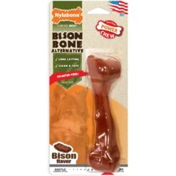 Nylabone Power Chew Bison Bone Alternative Nylon Dog Chew Toy, Large