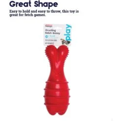 Petstages Grunt Fetch Bunny Stick Dog Chew Toy, Red -Dog Supply Store 280182 PT2. AC SS1800 V1636513317