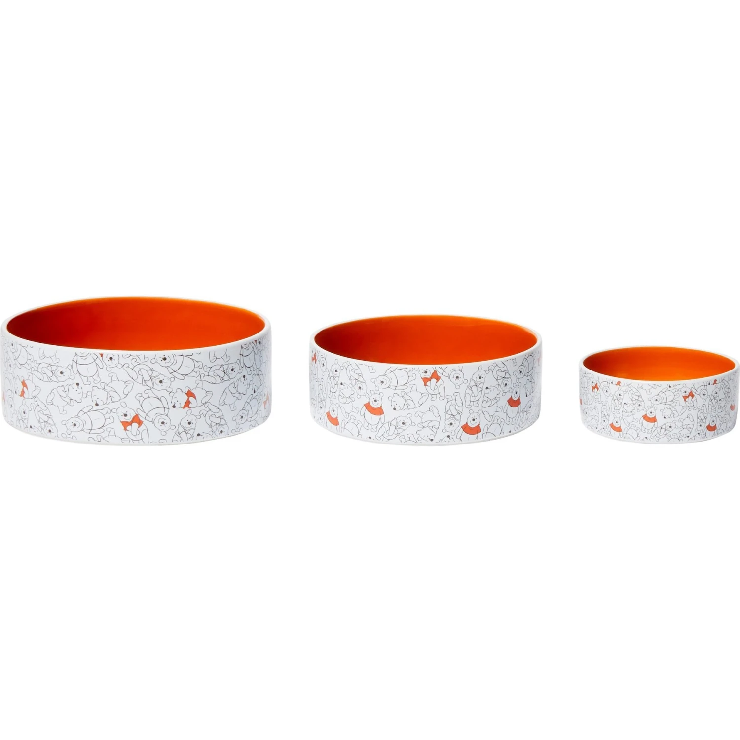 Disney Winnie The Pooh Orange No-Skid Ceramic Dog & Cat Bowl 5 Disney Winnie The Pooh Orange No-Skid Ceramic Dog & Cat Bowl - Image 5