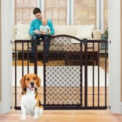 Summer Modern Home Decorative Walk-Thru Dog Gate