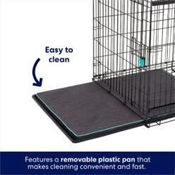 Frisco Heavy Duty Enhanced Lock Sliding Double Door Fold & Carry Wire Dog Crate & Mat Kit -Dog Supply Store 297461 PT4. AC SS1800 V1633115628