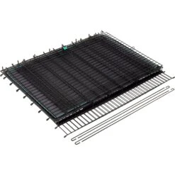 Frisco Heavy Duty Enhanced Lock Sliding Double Door Fold & Carry Wire Dog Crate & Mat Kit, 54 Inch -Dog Supply Store 297463 PT3. AC SS1800 V1633115391