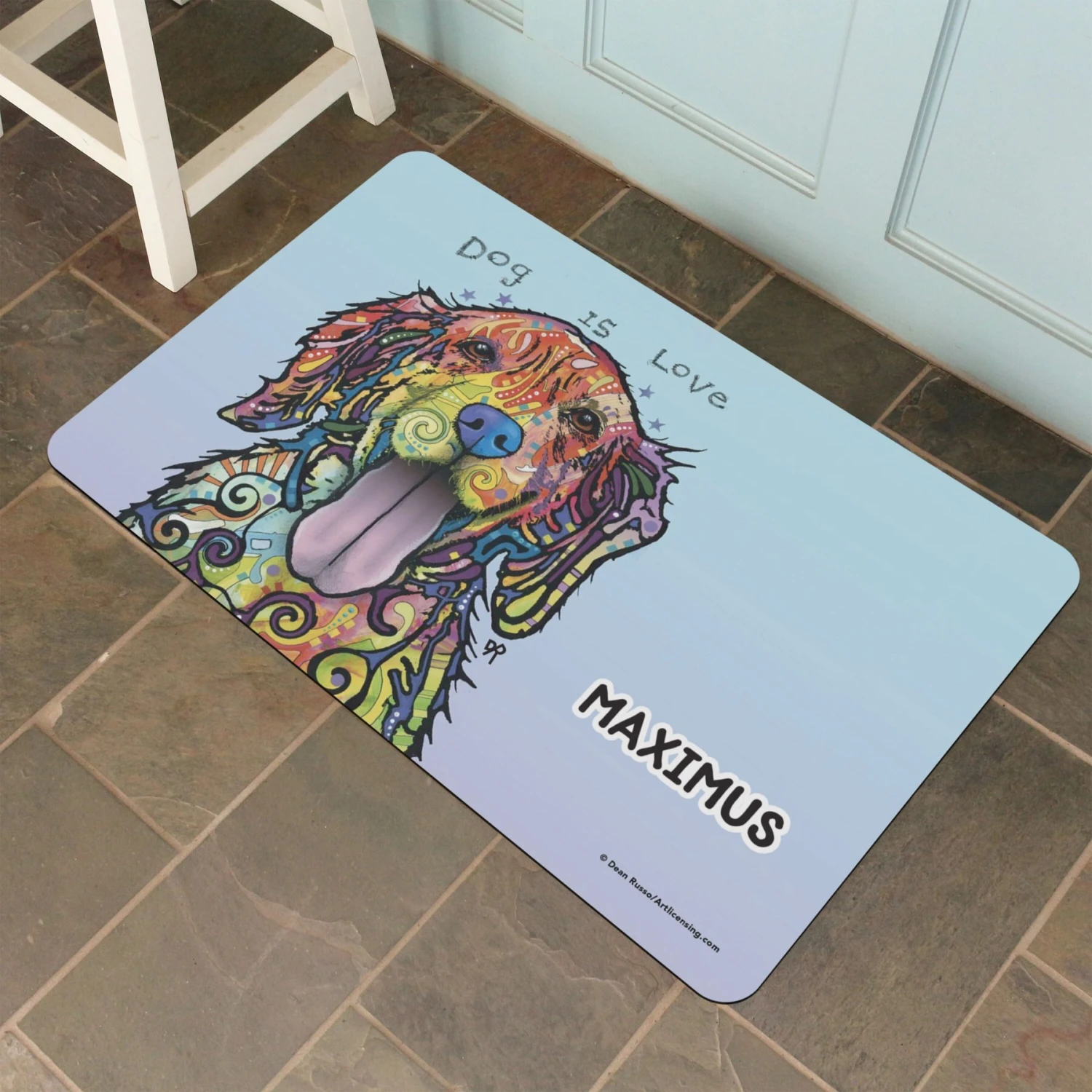 Bungalow Flooring By Dean Russo Golden Retriever Personalized Floor Mat 2 Bungalow Flooring By Dean Russo Golden Retriever Personalized Floor Mat - Image 2