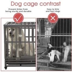 SMONTER Heavy Duty Strong Metal I Shape Dog Crate -Dog Supply Store 300219 PT5. AC SS1800 V1622122943