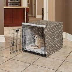 MidWest Quiet Time Ombre Swirl Dog Crate Mat & MidWest Quiet Time Crate Cover -Dog Supply Store 302974 PT8. AC SS1800 V1623091648