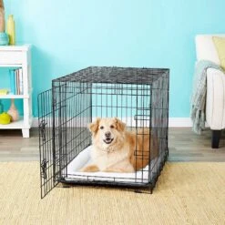 Frisco Fold & Carry Single Door Collapsible Wire Dog Crate & Frisco Premium Extra Large Printed Dog Training & Potty Pads 13 Frisco Fold & Carry Single Door Collapsible Wire Dog Crate & Frisco Premium Extra Large Printed Dog Training & Potty Pads -Dog Supply Store 303438 PT4. AC SS1800 V1623088347