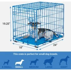 Frisco Two Door Top Load Plastic Dog & Cat Kennel & Frisco Fold & Carry Single Door Collapsible Wire Dog Crate, Pink -Dog Supply Store 303656 PT6. AC SS1800 V1623065549