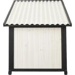 Frisco Modern Wooden Outdoor Dog House, White -Dog Supply Store 304038 PT2. AC SS1800 V1641481378