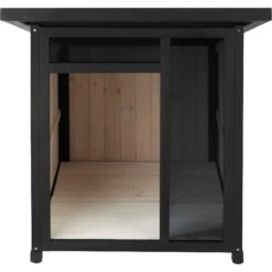 Frisco Modern Wooden Outdoor Dog House, White -Dog Supply Store 304038 PT4. AC SS1800 V1641481007