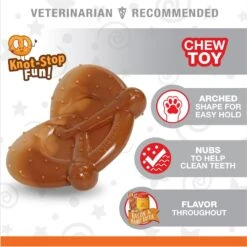 Nylabone Power Chew Pretzel Dog Toy Bacon & Peanut Butter 11 Nylabone Power Chew Pretzel Dog Toy Bacon & Peanut Butter -Dog Supply Store 304157 PT2. AC SS1800 V1679679296