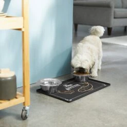 Frisco Silicone Fish Print Dog & Cat Food Mat, Black -Dog Supply Store 311953 PT2. AC SS1800 V1642542742