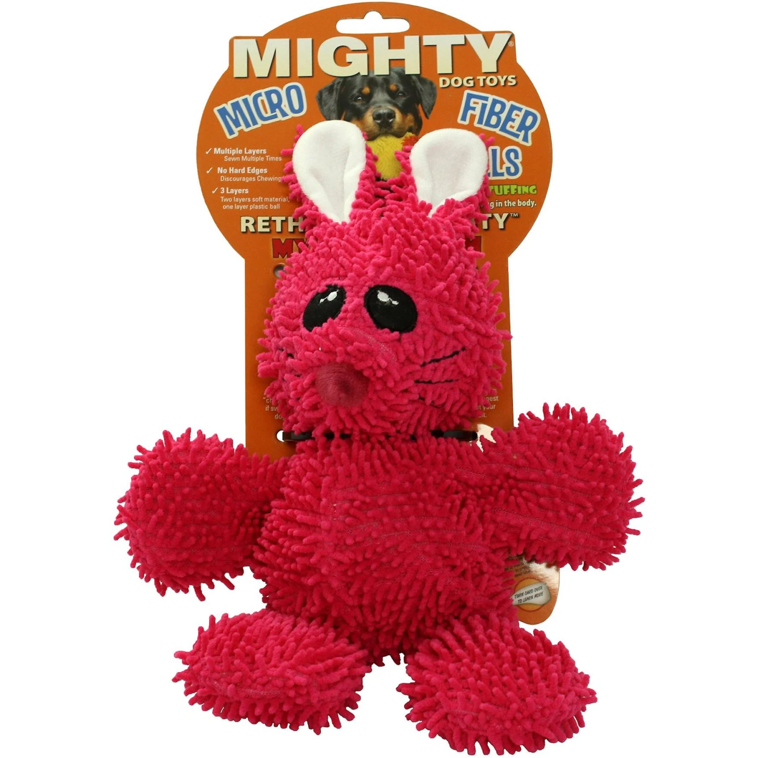 Mighty MicroFiber Ball Rabbit Dog Toy 3 Mighty MicroFiber Ball Rabbit Dog Toy - Image 3