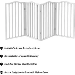 Pet Adobe 4-Panel Freestanding Dog & Cat Gate -Dog Supply Store 314947 PT2. AC SS1800 V1626394321
