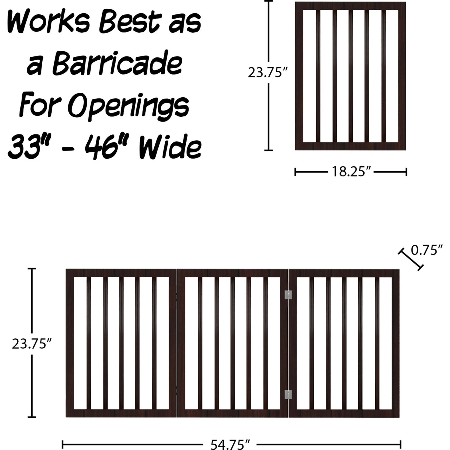 Pet Adobe Accordian Style 3-Panel Dog & Cat Gate 2 Pet Adobe Accordian Style 3-Panel Dog & Cat Gate - Image 2