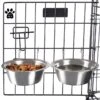 Pet Adobe Hanging Dog Bowl Set