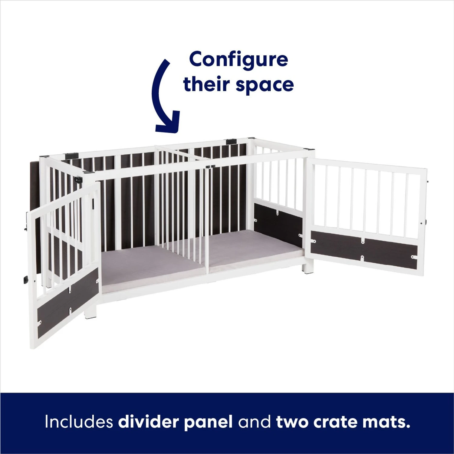 Frisco "Roma" Dog Crate Credenza & Mat 4 Frisco "Roma" Dog Crate Credenza & Mat - Image 4