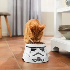 STAR WARS STORMTROOPER Melamine Elevated Stainless Steel Dog & Cat Bowl, 1.5 Cup -Dog Supply Store 315280 PT3. AC SS1800 V1647282625