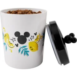 Disney Mickey Mouse Lemon Melamine Dog & Cat Treat Jar -Dog Supply Store 315302 PT4. AC SS1800 V1646327545