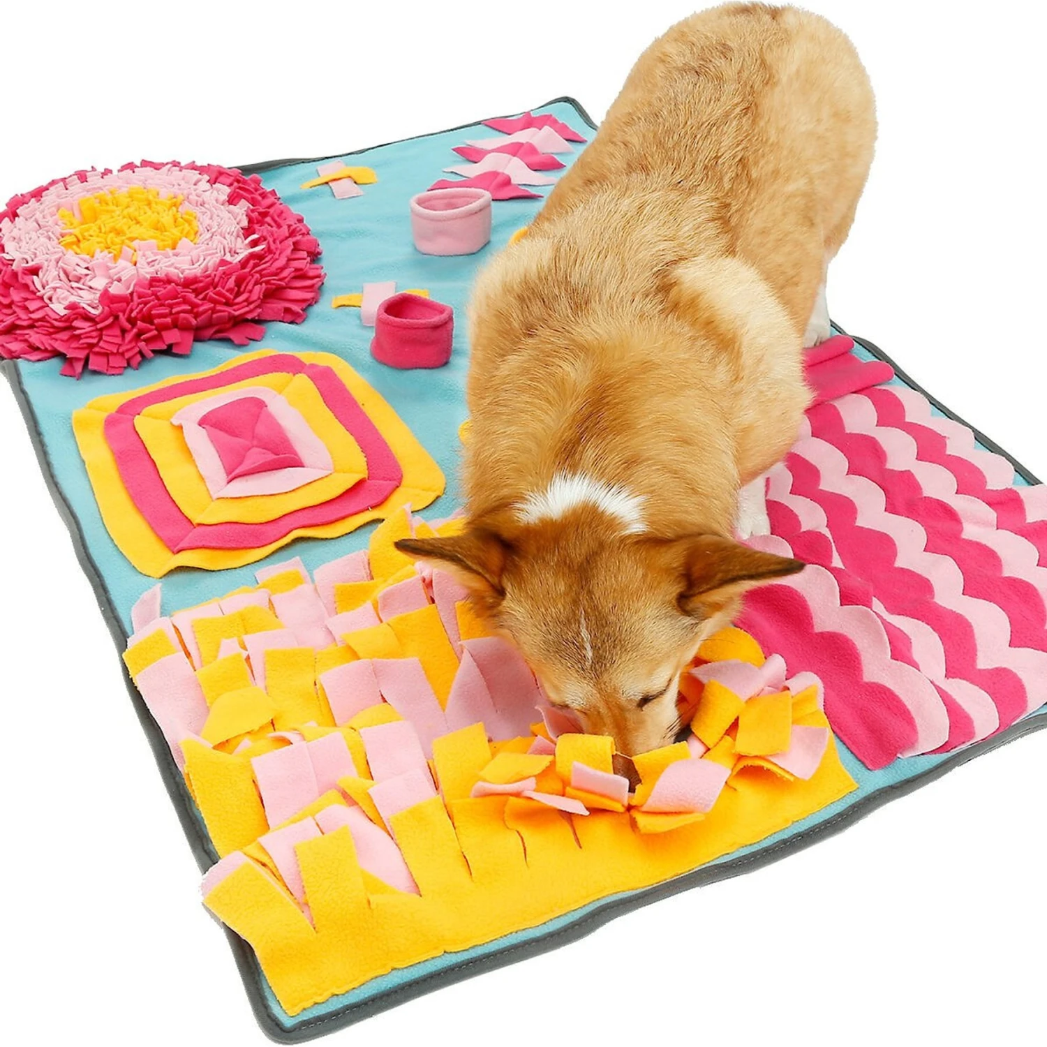 Pet Life Sniffer Snack Interactive Feeding Snuffle Dog & Cat Mat 2 Pet Life Sniffer Snack Interactive Feeding Snuffle Dog & Cat Mat - Image 2