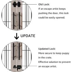 Unipaws Wooden Wire Furniture End Table Dog Crate -Dog Supply Store 316166 PT3. AC SS1800 V1664533920