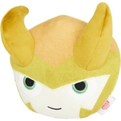 Marvel 's Loki Round Plush Squeaky Dog Toy