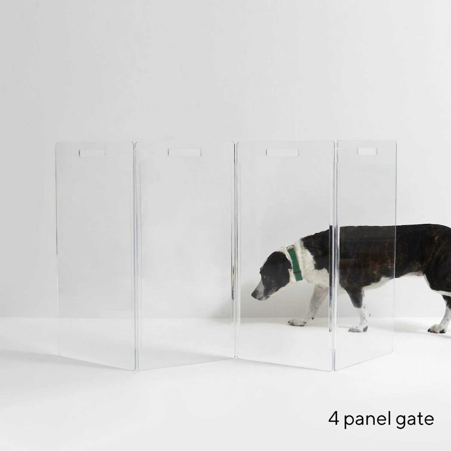 Hiddin Clear View Zig Zag Freestanding Dog & Cat Gate 4 Hiddin Clear View Zig Zag Freestanding Dog & Cat Gate - Image 4