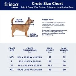 Frisco XX-Large Heavy Duty Enhanced Lock Double Door Wire Dog Crate, Fold & Carry Wire Dog Crate & Mat Kit, 54" -Dog Supply Store 318116 PT2. AC SS1800 V1634322381