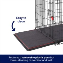 Frisco XX-Large Heavy Duty Enhanced Lock Double Door Wire Dog Crate, Fold & Carry Wire Dog Crate & Mat Kit, 54" -Dog Supply Store 318116 PT4. AC SS1800 V1634155019