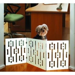 Etna Geometric Design Wood Dog Gate 5 Etna Geometric Design Wood Dog Gate -Dog Supply Store 318406 PT2. AC SS1800 V1628287653