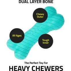 Frisco Fetch Squeaking Colorful Tennis Ball Dog Toy & Playology Scented Dual Layer Bone Dog Toy -Dog Supply Store 319022 PT8. AC SS1800 V1630558883