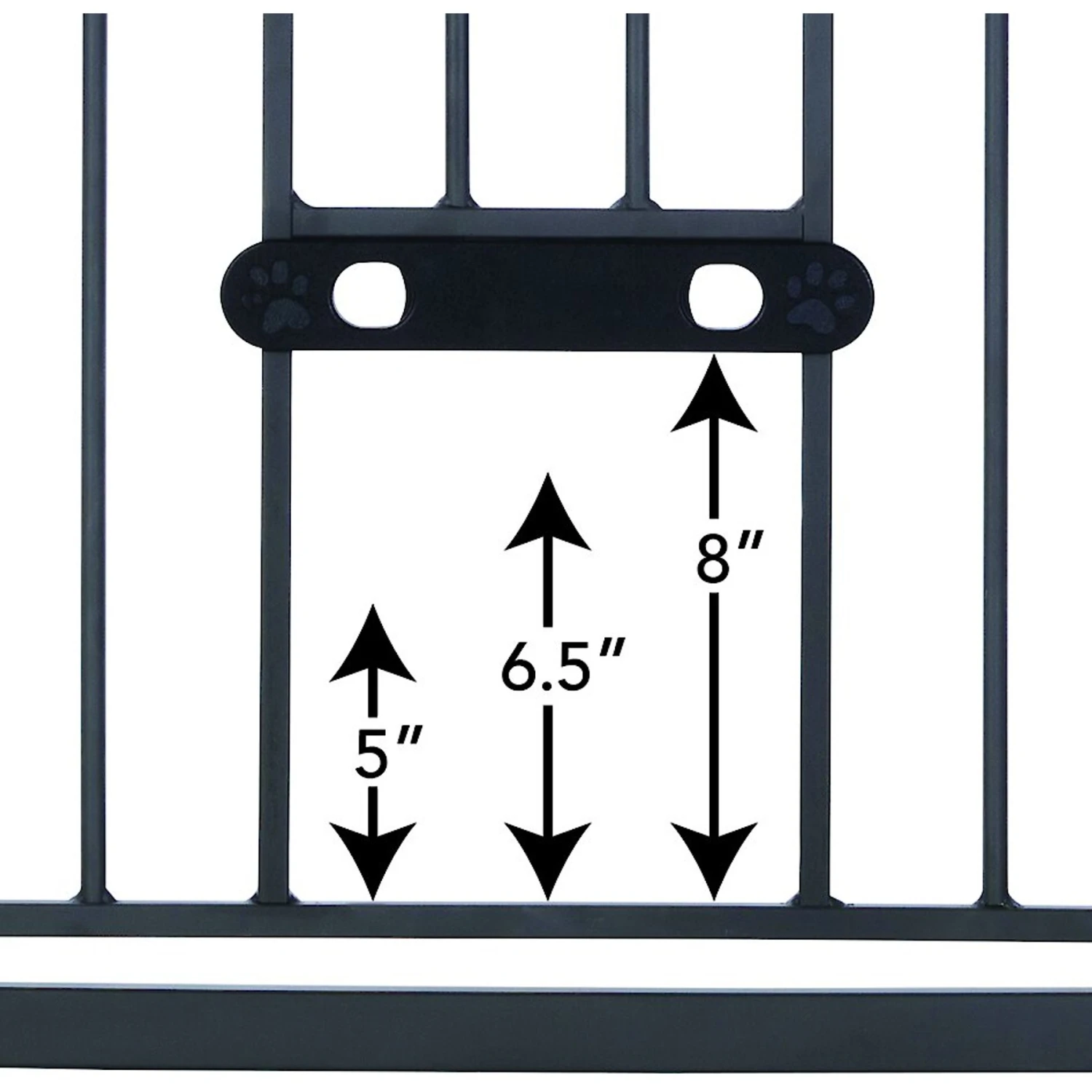 MyPet Wide Deco EasyPass Pet Gate, 30" High - Graphite 4 MyPet Wide Deco EasyPass Pet Gate, 30" High - Graphite - Image 4