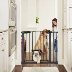MyPet Wide Deco EasyPass Pet Gate, 30" High - Graphite 12 MyPet Wide Deco EasyPass Pet Gate, 30" High - Graphite -Dog Supply Store 319743 PT5. AC SS1800 V1635257561
