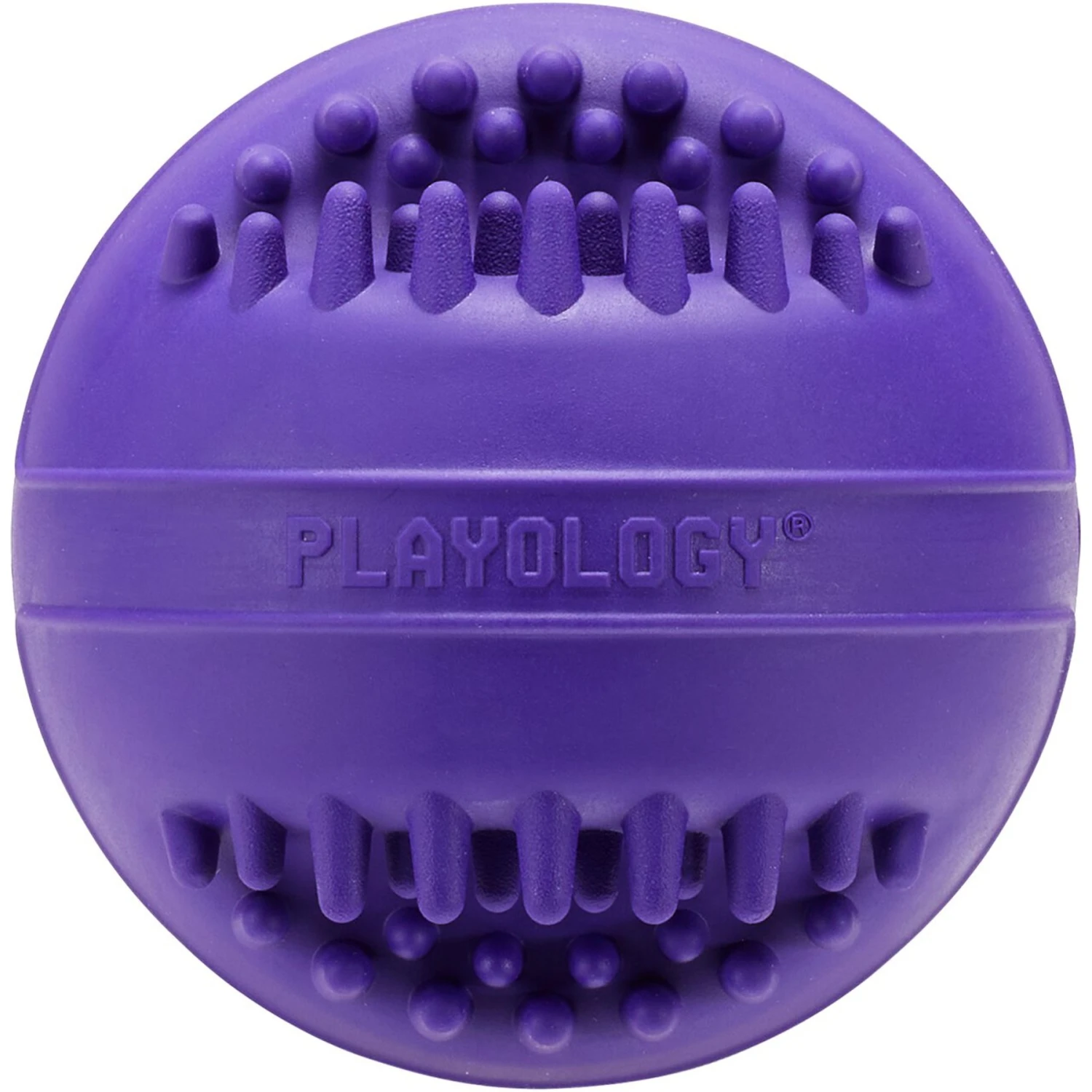 Playology All Natural Pork Sausage Scented Dental Chew Ball Dog Toy 2 Playology All Natural Pork Sausage Scented Dental Chew Ball Dog Toy - Image 2