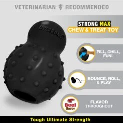 Nylabone Strong MAX Chew Cone Stuffable Chew Toy For Dogs MAX Rubber Stuffable Cone Beef Max -Dog Supply Store 329491 PT2. AC SS1800 V1696516041
