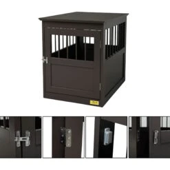Coziwow By Jaxpety Single Door Furniture Style Wooden Dog Crate & End Table, Brown 13 Coziwow By Jaxpety Single Door Furniture Style Wooden Dog Crate & End Table, Brown -Dog Supply Store 330960 PT4. AC SS1800 V1669919784