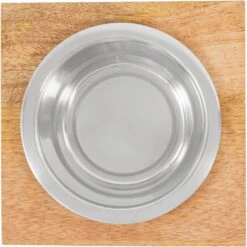 Frisco Premium Wood Elevated Single Dog & Cat Bowl -Dog Supply Store 331493 PT4. AC SS1800 V1657656892