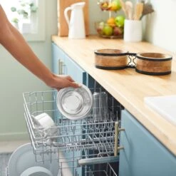 Frisco Premium Elevated Bone Design Stainless Steel Double Diner Dog & Cat Bowl -Dog Supply Store 331499 PT6. AC SS1800 V1657656892