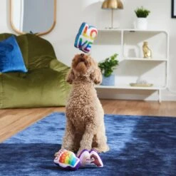 Frisco Pride Symbols Plush Squeaky Dog Toy, 3 Count -Dog Supply Store 331630 PT3. AC SS1800 V1647355798