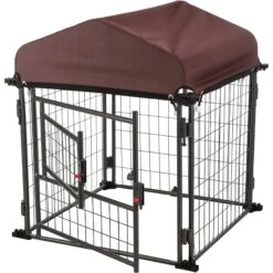 TRIXIE Deluxe Outdoor Dog Kennel With Cover & Secure Lock, Black/Burgundy 13 TRIXIE Deluxe Outdoor Dog Kennel With Cover & Secure Lock, Black/Burgundy -Dog Supply Store 333717 PT5. AC SS1800 V1634085105