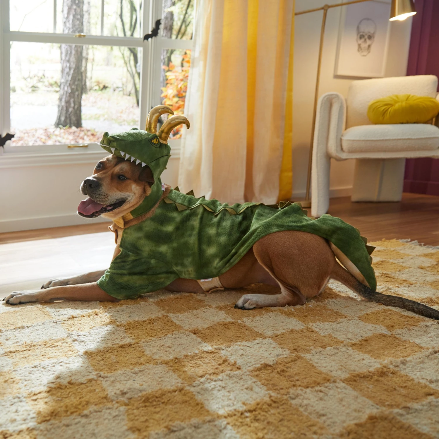 Marvel 's Loki Alligator Dog & Cat Costume 6 Marvel 's Loki Alligator Dog & Cat Costume - Image 6