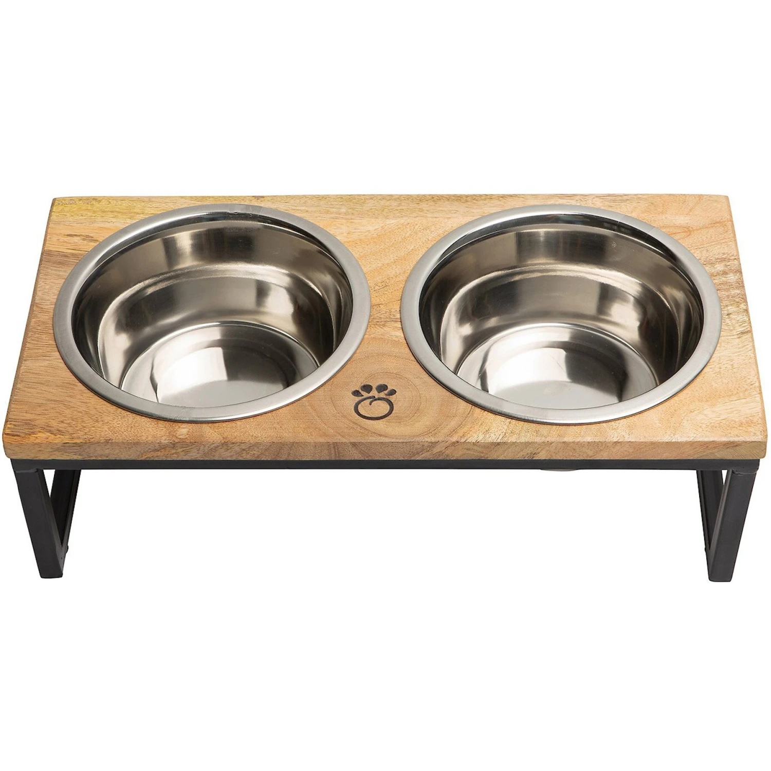 GF Pet Wood & Metal Cat & Dog Feeder 2 GF Pet Wood & Metal Cat & Dog Feeder - Image 2