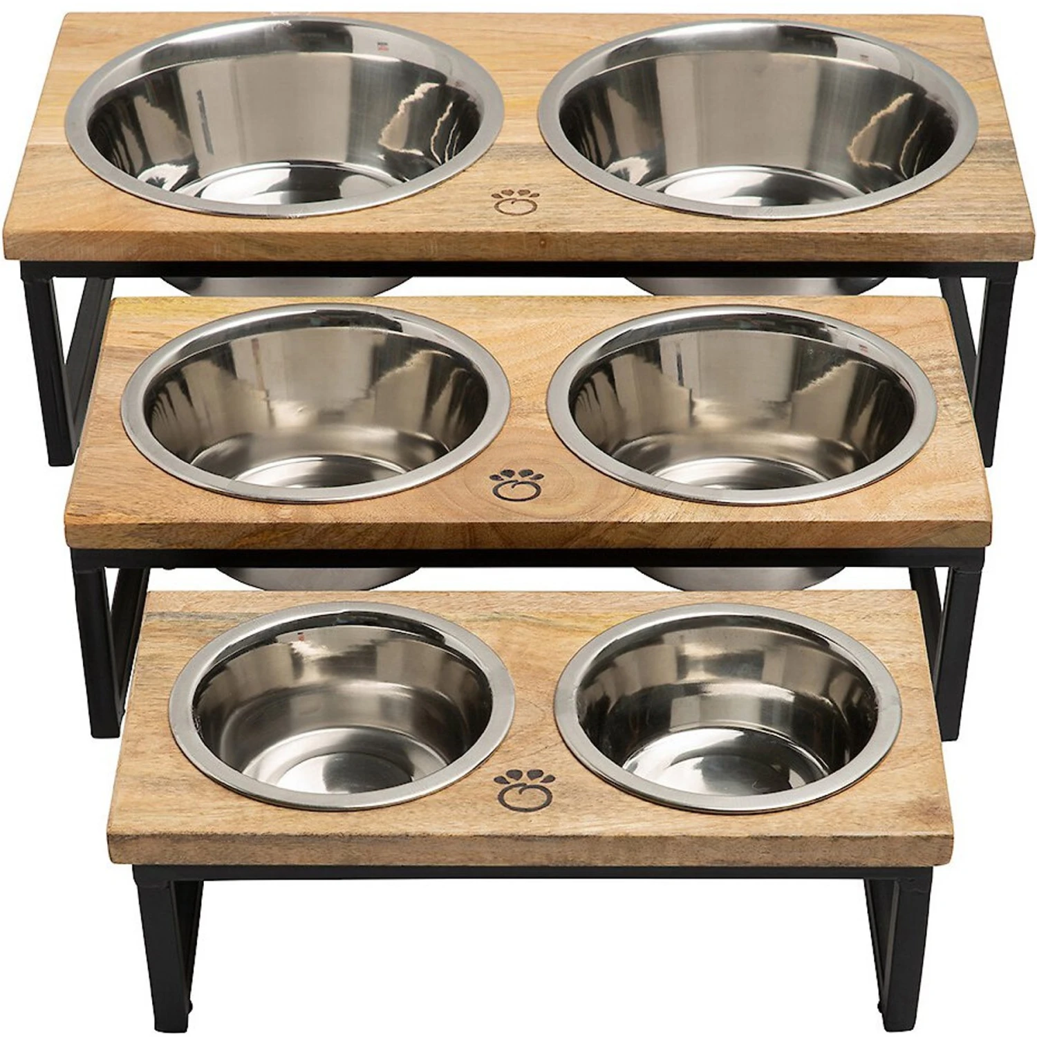 GF Pet Wood & Metal Cat & Dog Feeder 4 GF Pet Wood & Metal Cat & Dog Feeder - Image 4