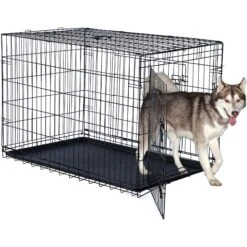 Pet Adobe Portable Folding Wire Dog Crate -Dog Supply Store 345018 PT3. AC SS1800 V1637284960