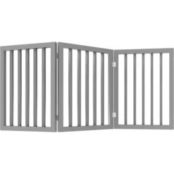 Pet Adobe Freestanding 3-Panel Wood Dog Gate -Dog Supply Store 345106 PT7. AC SS1800 V1637284347