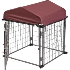 Two By Two The Hangout Expandable Steel Dog Kennel, Small, Black -Dog Supply Store 346897 PT4. AC SS1800 V1638313931