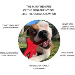 SodaPup Nylon Electric Guitar Chew Dog Toy -Dog Supply Store 347048 PT4. AC SS1800 V1638342410