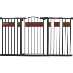 Frisco Wood Accents Extra Wide Auto-close Pet Gate, 30-in -Dog Supply Store 352631 PT2. AC SS1800 V1657657094