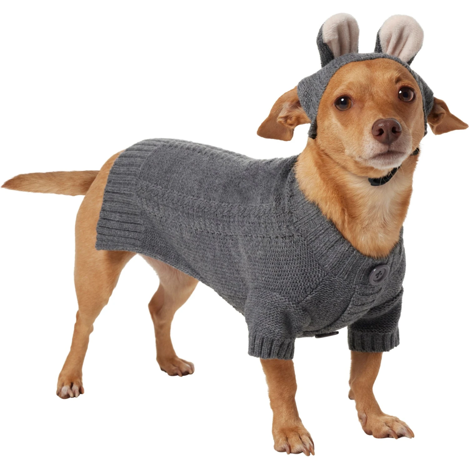 Frisco Bunny Hooded Dog & Cat Sweater 3 Frisco Bunny Hooded Dog & Cat Sweater - Image 3