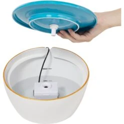 Frisco Ceramic Clouds Dog & Cat Fountain -Dog Supply Store 355803 PT3. AC SS1800 V1666109478