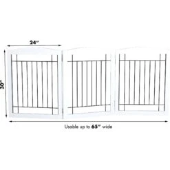 Pawland Freestanding Foldable Wire Dog Gate -Dog Supply Store 356195 PT3. AC SS1800 V1641616423